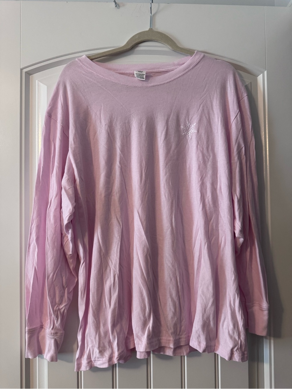 PINK Victoria's Secret Pale Pink Crewneck Long Sleeve